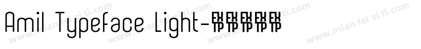 Amil Typeface Light字体转换